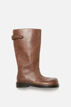 Leather boots