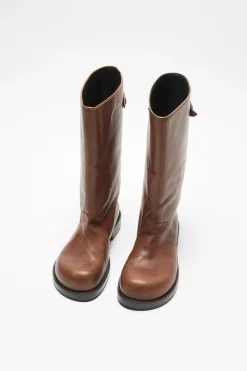 Leather boots