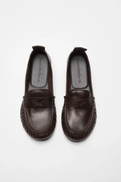 Leather loafers