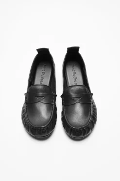 Leather loafers
