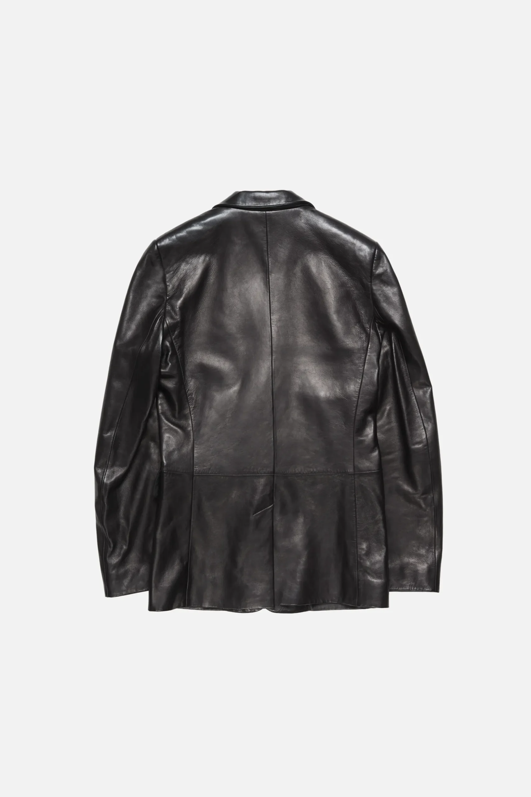 Leather suit jacket