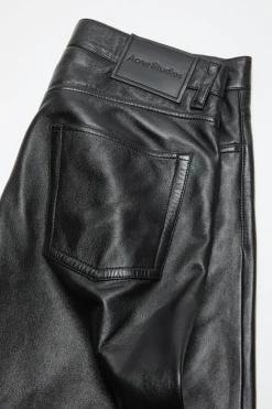 Leather trousers - regular fit