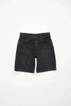 Loose fit denim shorts
