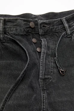 Loose fit denim shorts