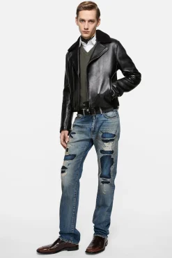 Mended denim jeans - 1996M