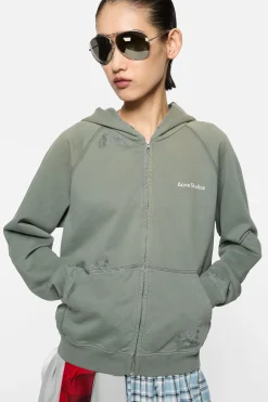 Mended fleece hoodie