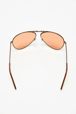 Metal aviator sunglasses
