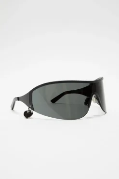 Metal shield sunglasses