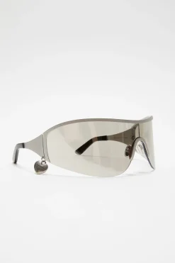 Metal shield sunglasses