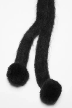 Mohair cap with earflaps