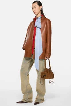 Multipocket mini bucket bag