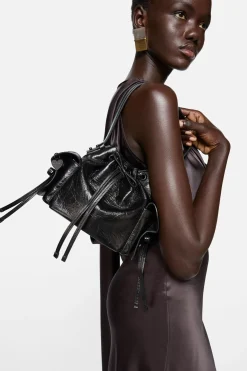 Multipocket Mini Bucket Bag