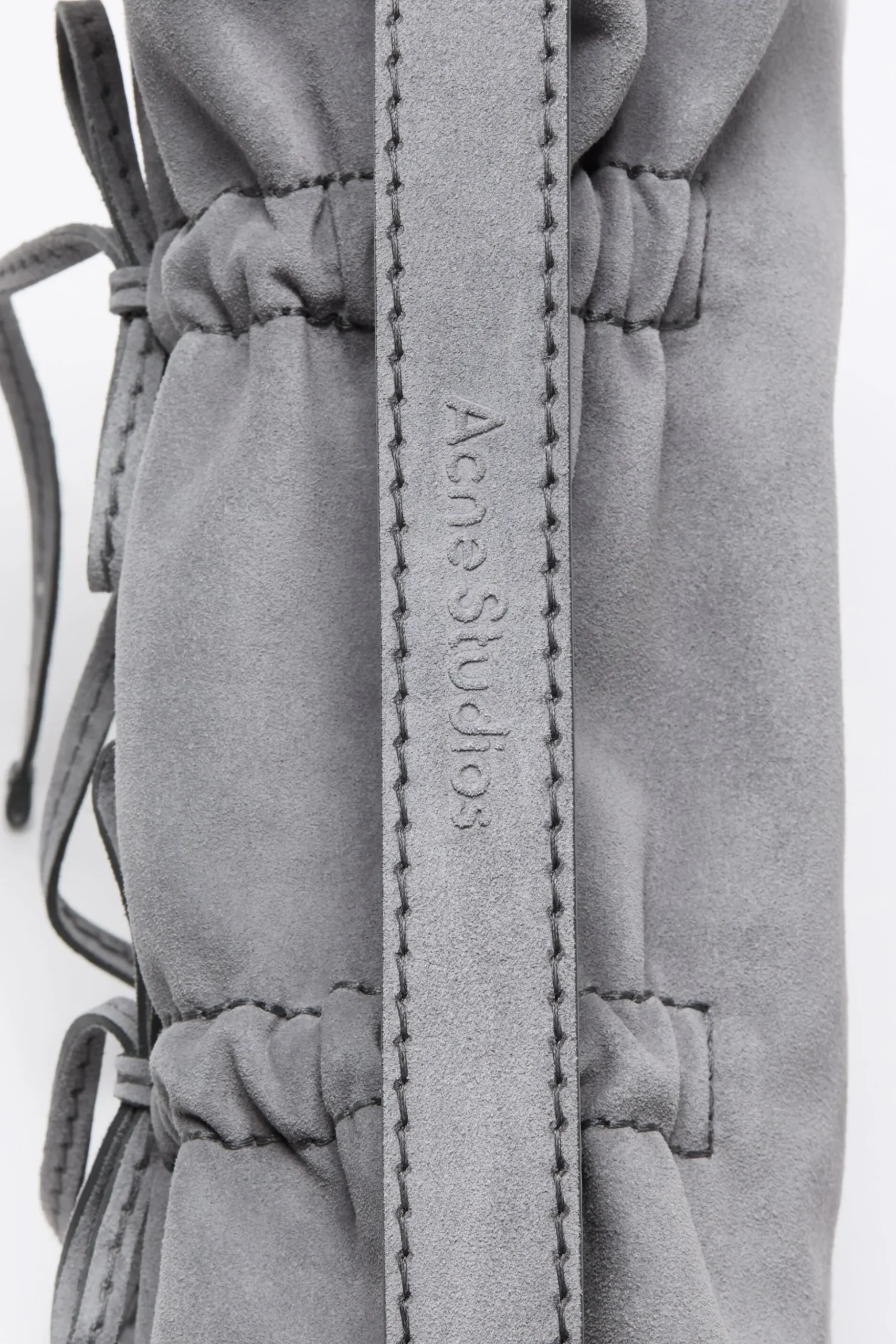 Multipocket suede shoulder bag