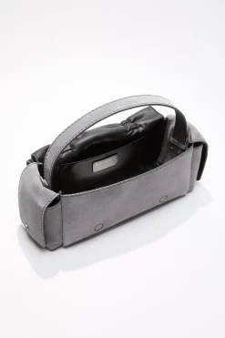 Multipocket suede shoulder bag