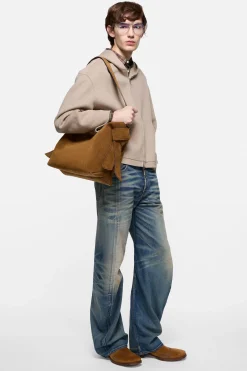 Musubi suede midi bag
