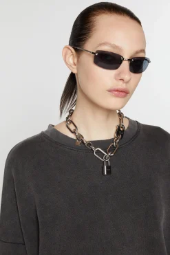 Padlock chain necklace