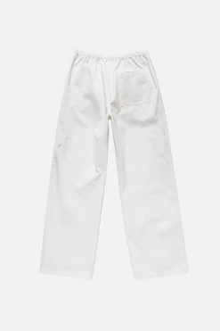 Peached cotton trousers