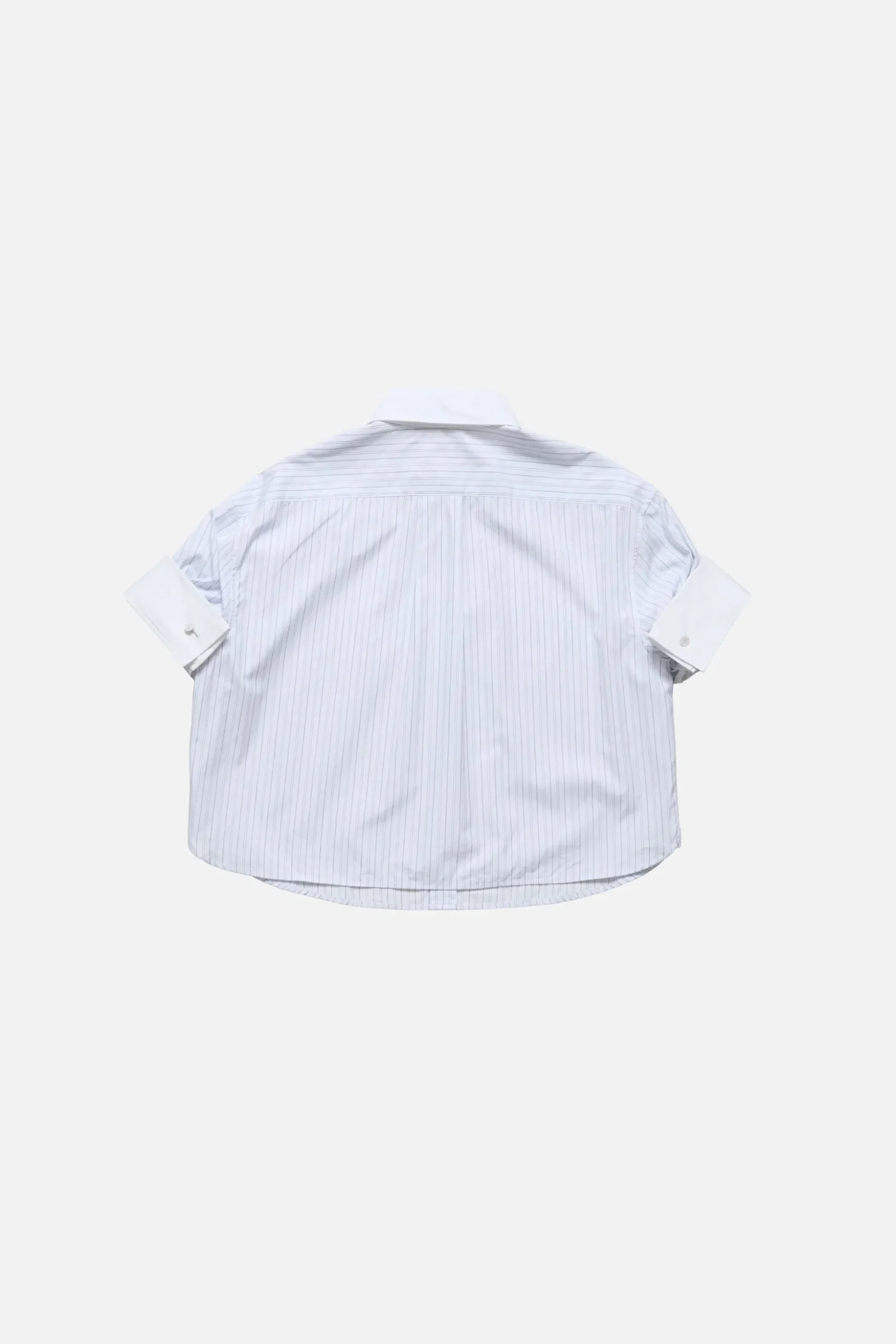 Pinstripe button-up shirt