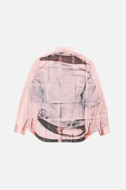 Printed button-up shirt