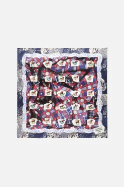 Printed silk scarf