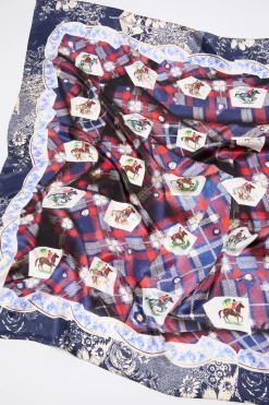 Printed silk scarf