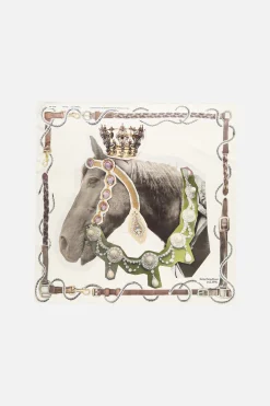 Printed silk scarf