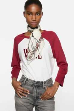 Printed silk scarf