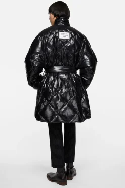 Quilted down jacket