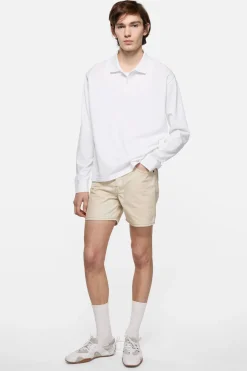 Regular fit denim shorts