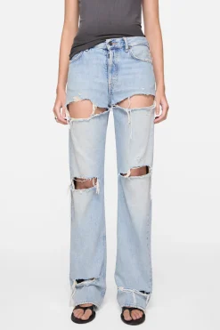 Regular fit distressed jeans - 2010F