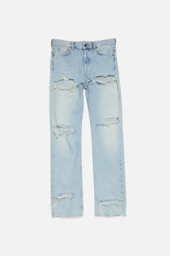 Regular fit distressed jeans - 2010F