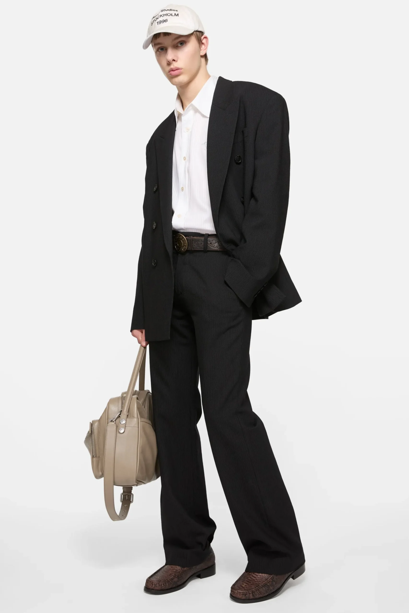 Relaxed fit suit jacket
