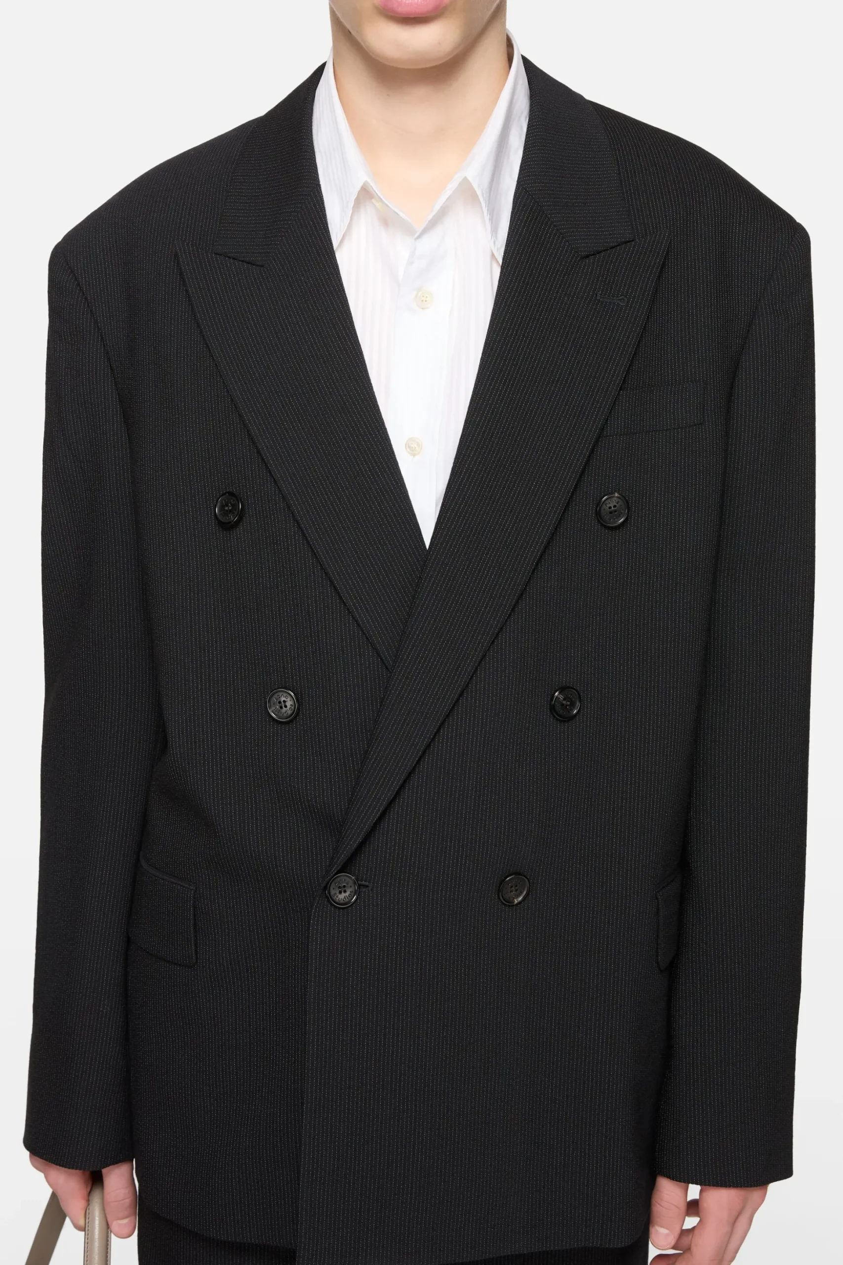 Relaxed fit suit jacket