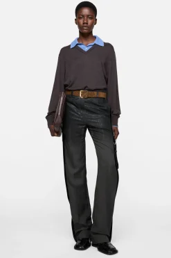 Reversible leather belt