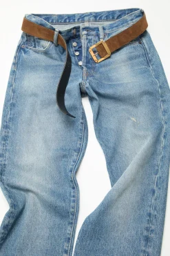 Reversible leather belt