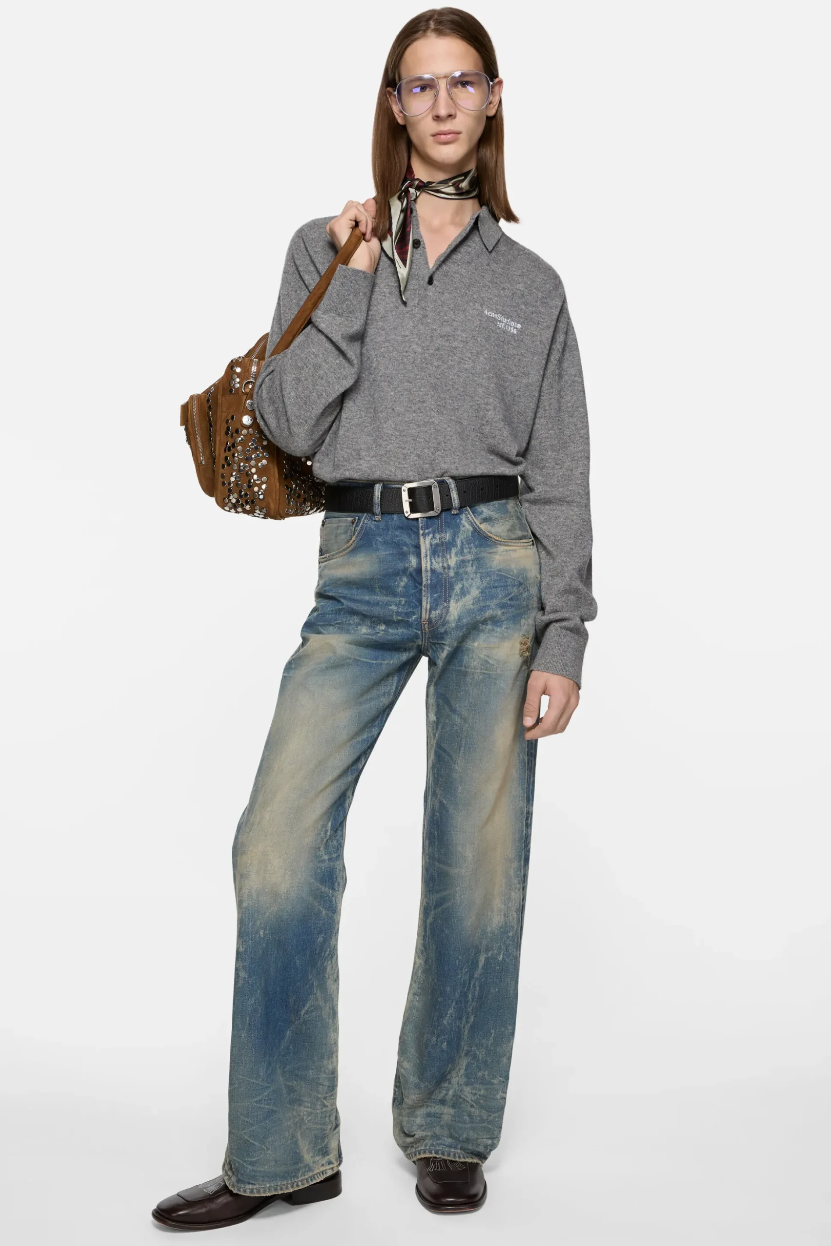 Reversible leather belt