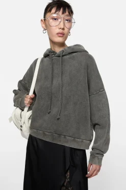 Rubber stamp logo hoodie
