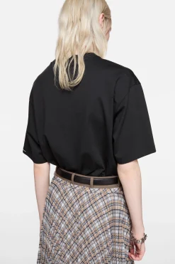 Satin logo t-shirt - relaxed