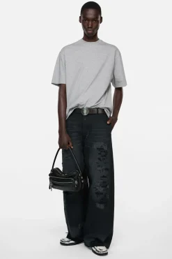 Satin logo t-shirt - relaxed