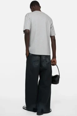 Satin logo t-shirt - relaxed