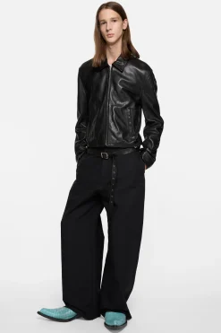Satin trousers