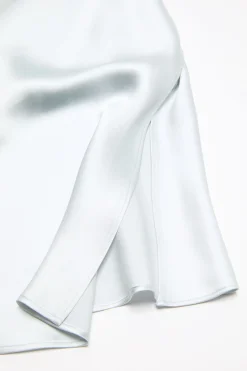Shiny satin tank top