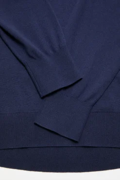 Silk blend polo knit