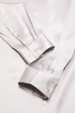 Silk blouse with logo