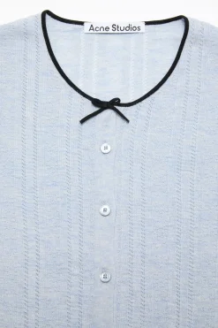 Silk cardigan with bow