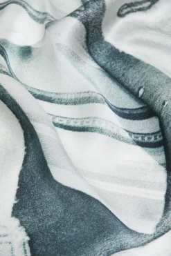 Silk collage scarf