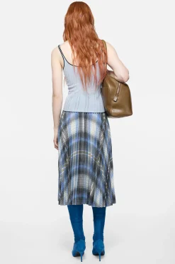 Silk knit tank top