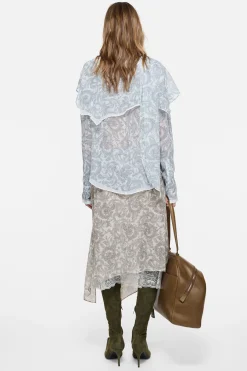 Silk paisley blouse