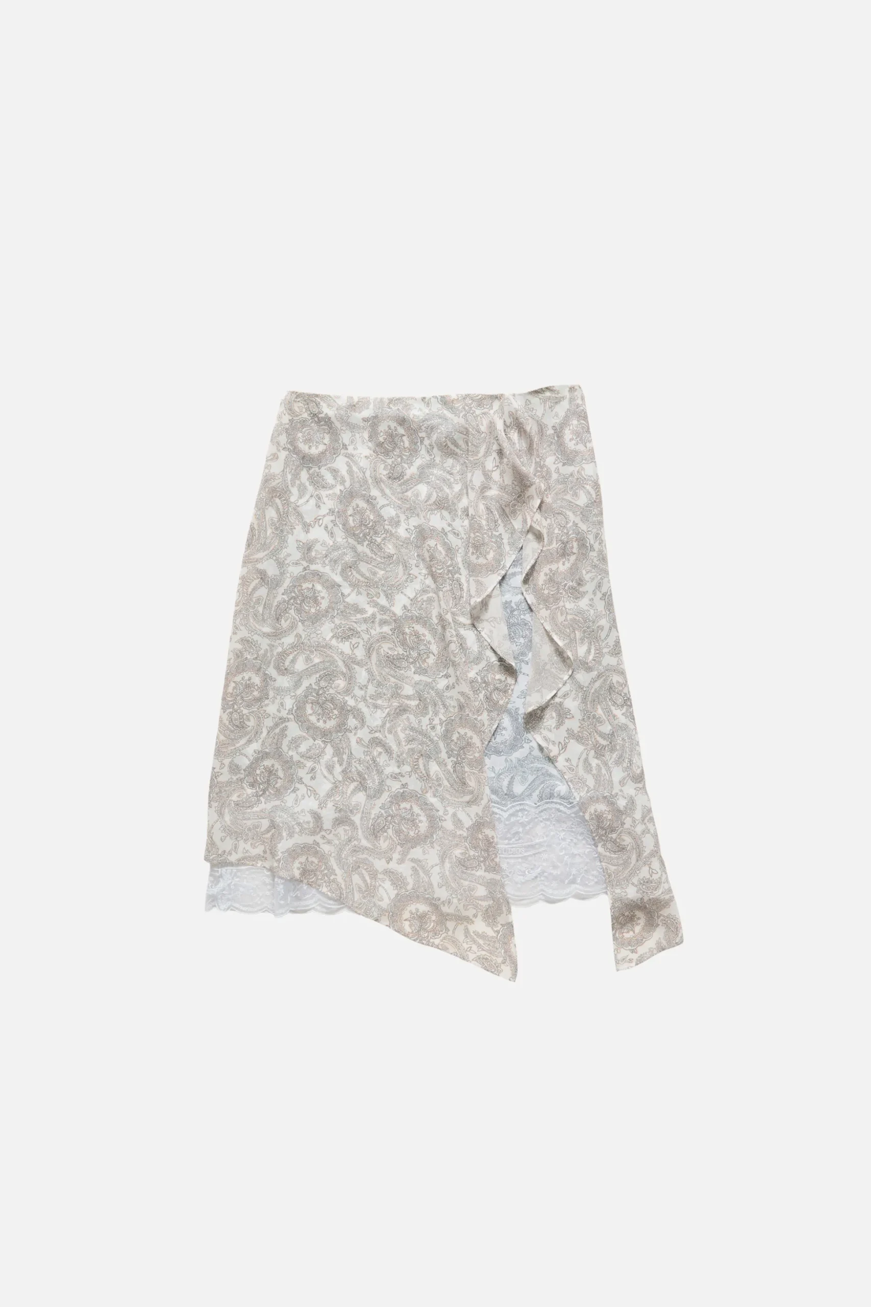 Silk paisley skirt