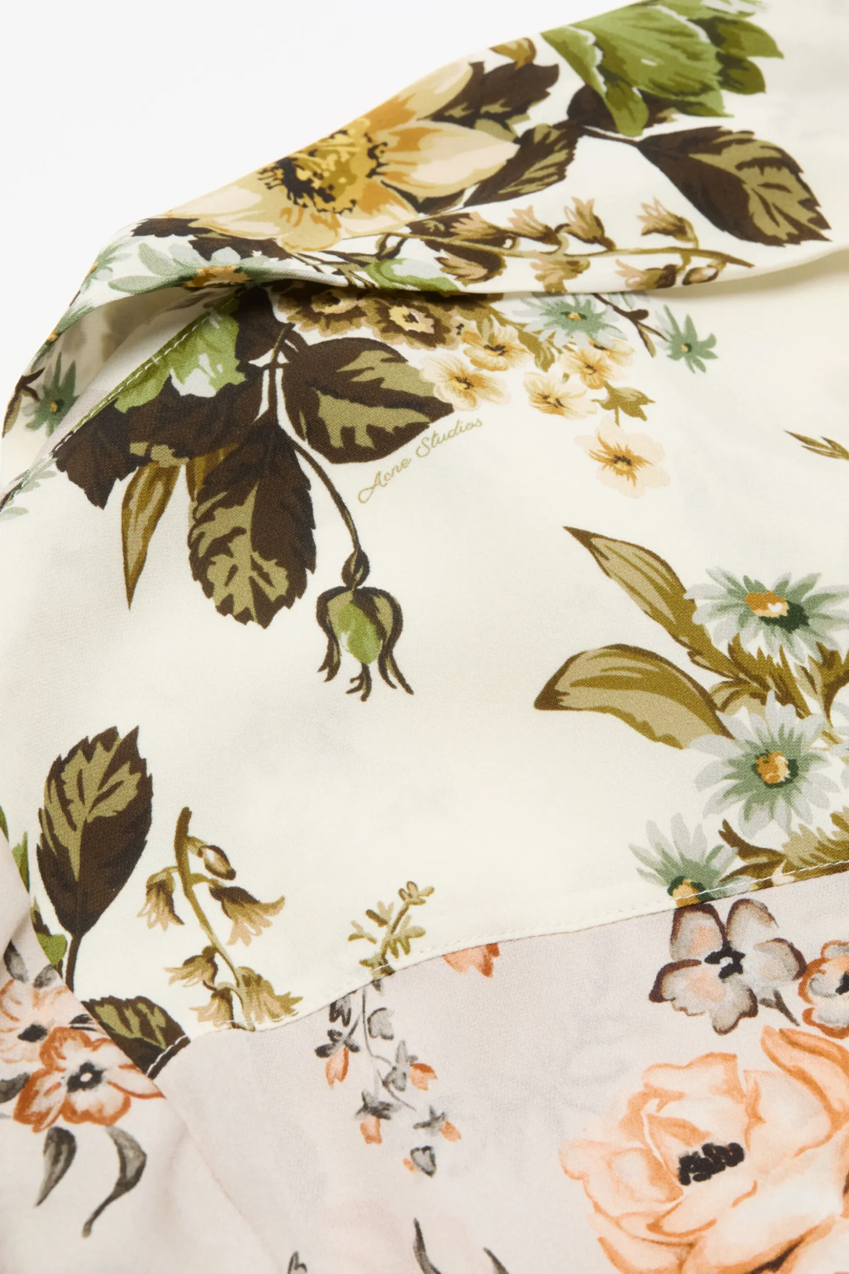 Silk shirt dress